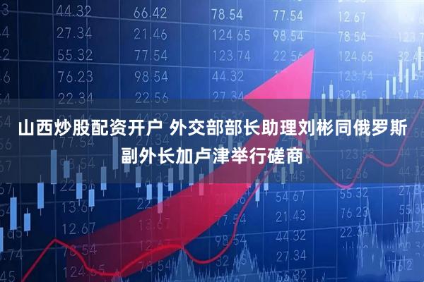 山西炒股配资开户 外交部部长助理刘彬同俄罗斯副外长加卢津举行磋商